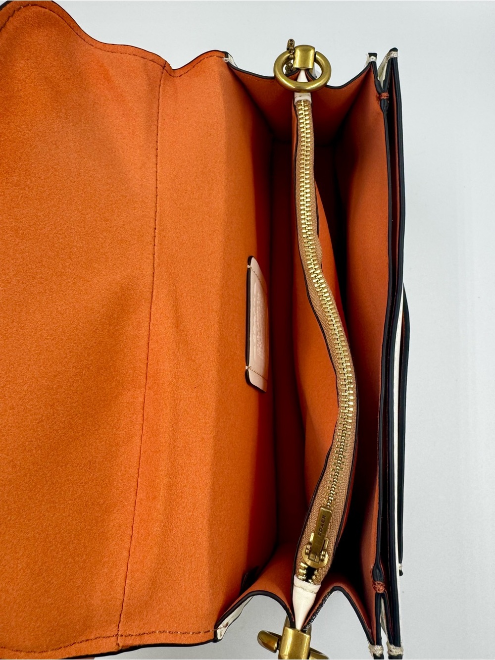 Coach Tabby Shoulder Bag 26 Chalk White Leather Gold Hardware - Picture 7 of 12
